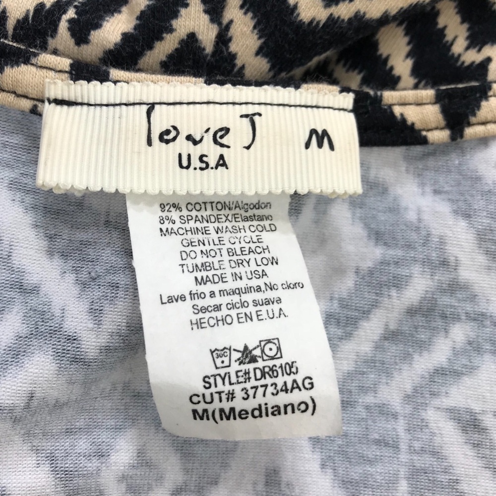 Love J (J. Jill Juniors) Dress Black/Tan Sz Med - Picture 2 of 5